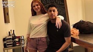 9inch latino fucks hot red head college teen slut